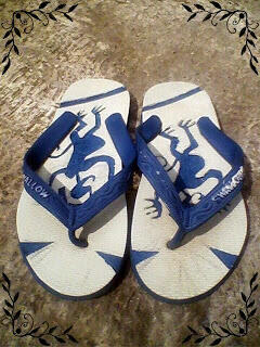 Sandal Biasa Jadi Keren-sandal jepit modif gampang murah