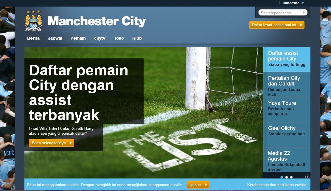 Website Resmi Klub Bola Dunia Yang juga Menggunakan Bahasa Indonesia