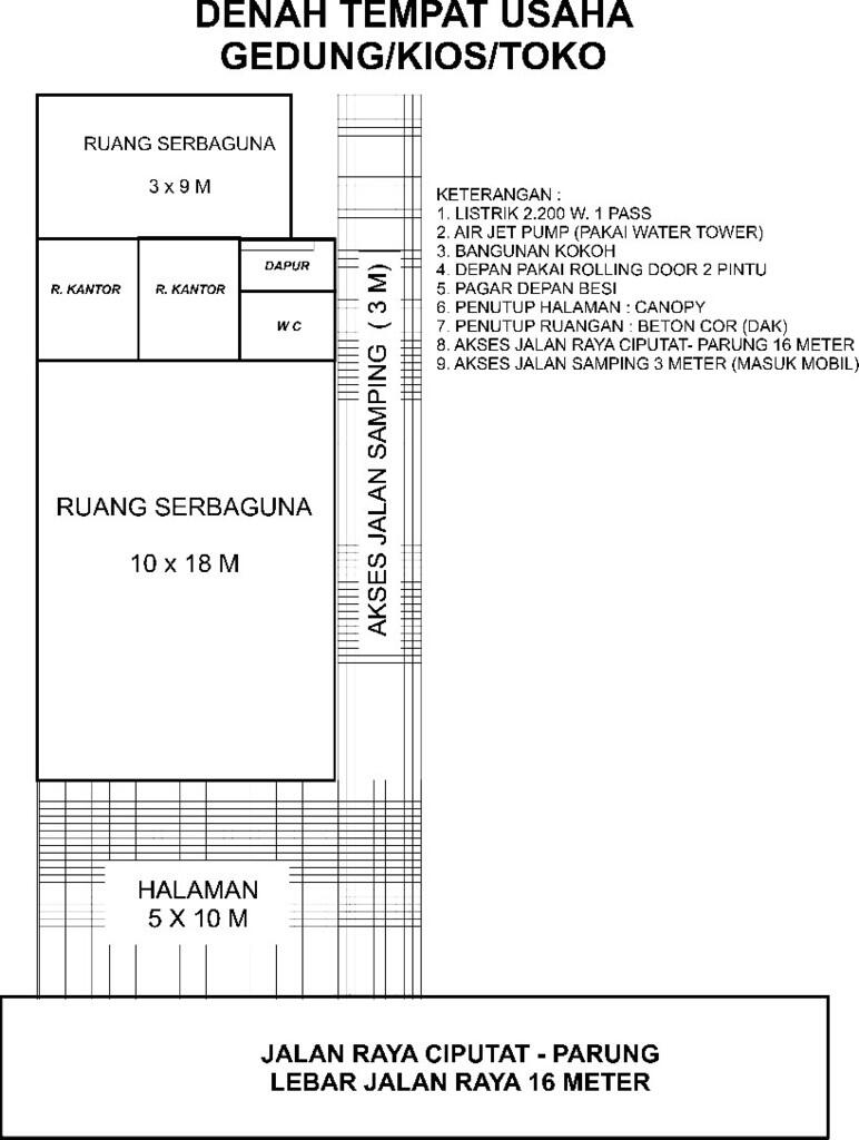 Denah Rumah Ukuran 10 X 10 Meter - Desain Rumah Minimalis 