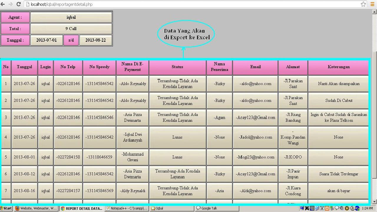 &#91;ASK&#93;Ada yang tau Cara/Koding Export Data PHP ke Excel??