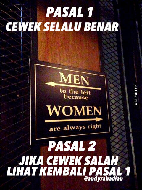 Kenapa Cowok Selalu Salah Dan Cewek Selalu Benar