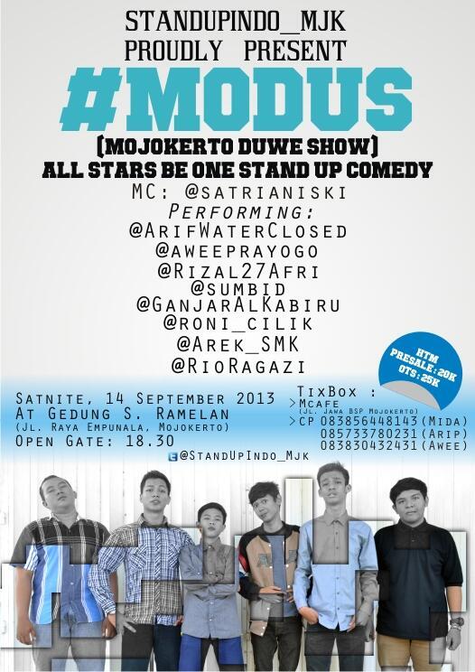 ★★★Stand Up Comedy MOJOKERTO PRESENT #MODUS (Mojokerto Duwe Show)★★★