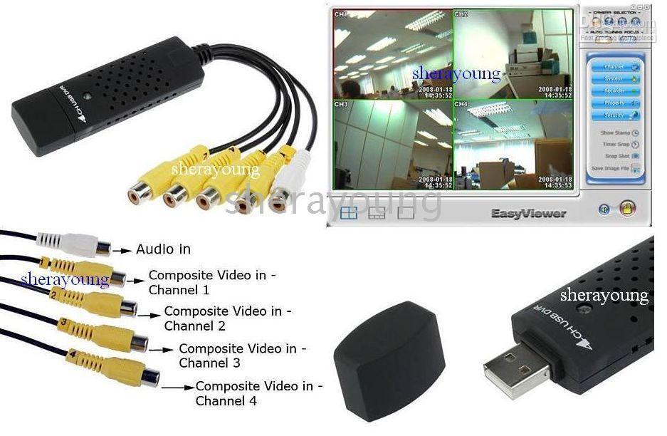 use 4 channel usb dvr