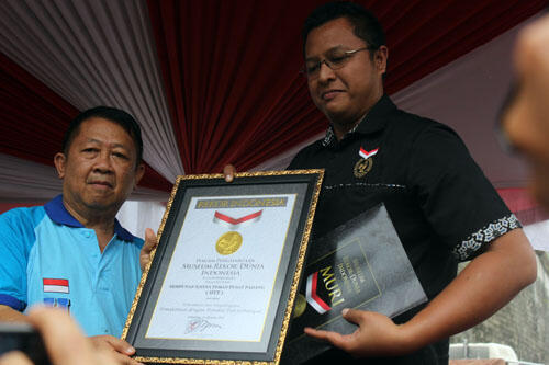 Sipasan Kota Padang Pecahkan Rekor Dunia