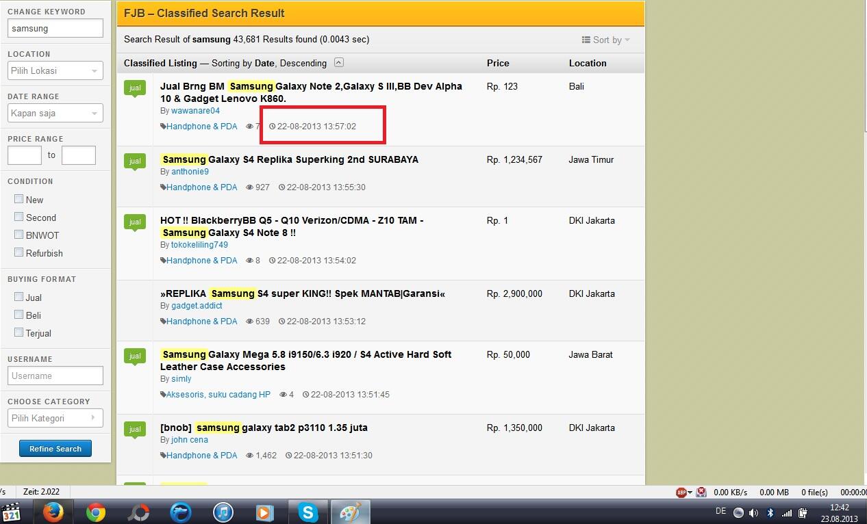 &#91;TANYA&#93; SEARCH Forum Jual Beli FJB lagi error ya?