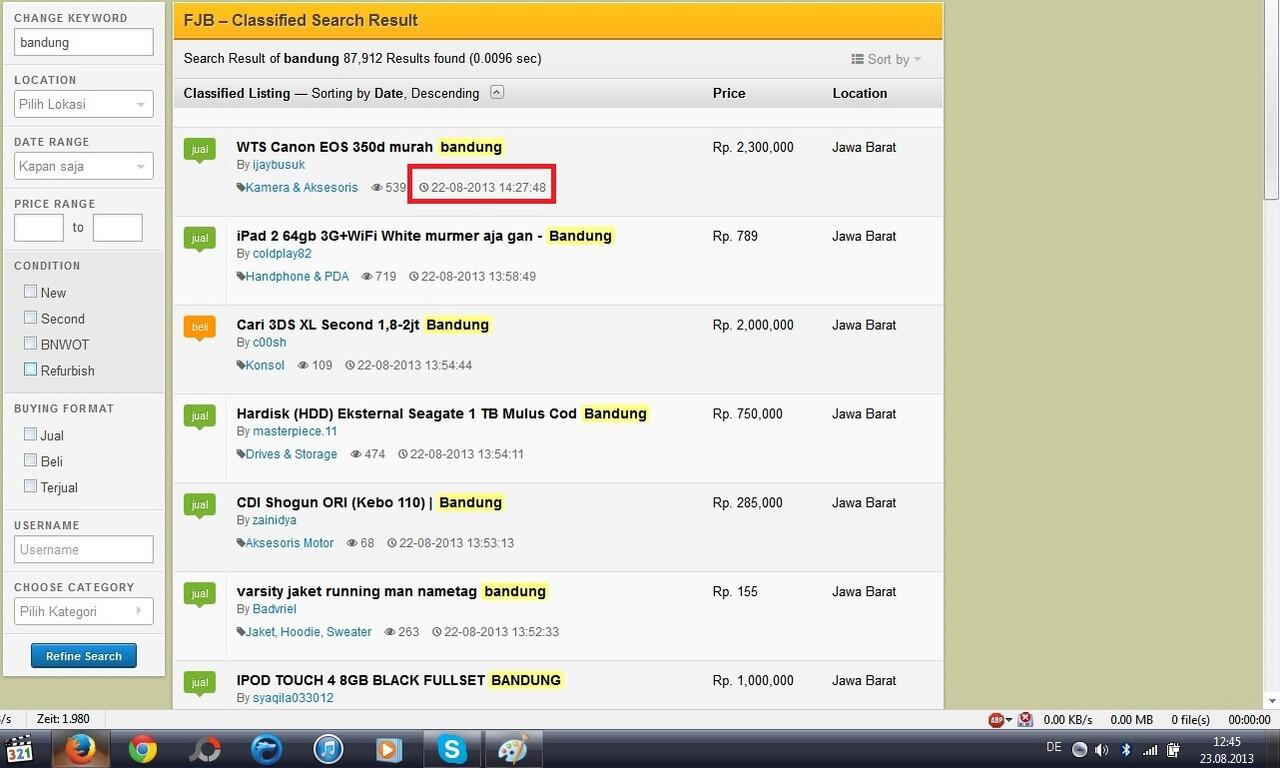 &#91;TANYA&#93; SEARCH Forum Jual Beli FJB lagi error ya?