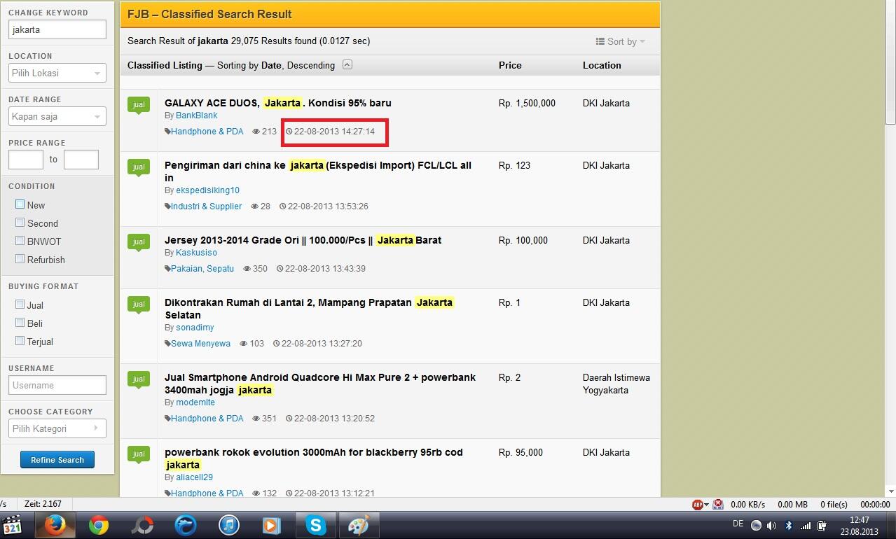 &#91;TANYA&#93; SEARCH Forum Jual Beli FJB lagi error ya?