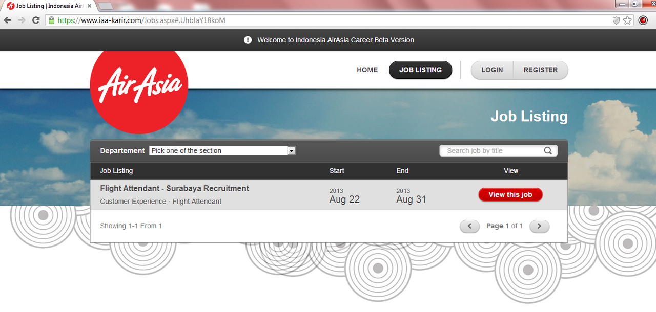 &#91;AVIATION&#93; Flight Attendant - Surabaya Recruitment