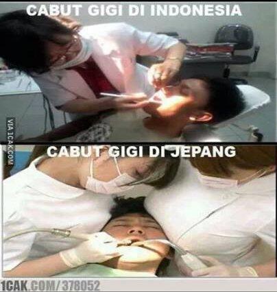 Perbedaan Cabut Gigi Di Jepang Sama Di Indonesia..