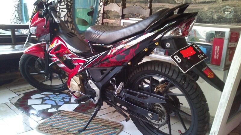 Terjual Satria F U 150 merah hitam 2012 B-Depok  KASKUS