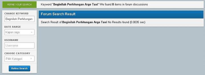 Beginilah Perhitungan Argo Taxi