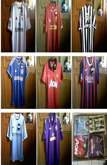 Readystock Jersey GO Bayern,Liv,Madrid,Manutd,Chelsea,City 2013/2014 Bandung