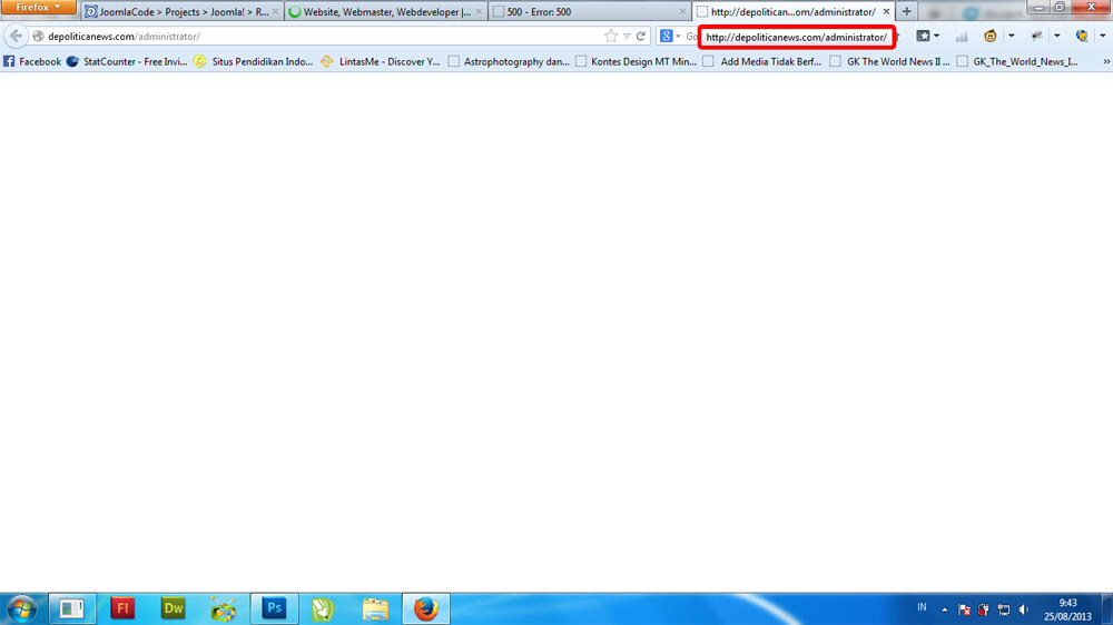 [HELP] web ane gak bisa di akses (Yang master joomla MASUK)