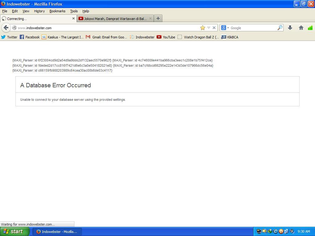 Hari ini - Ada apa dengan website ini ( icon gatot kaca )