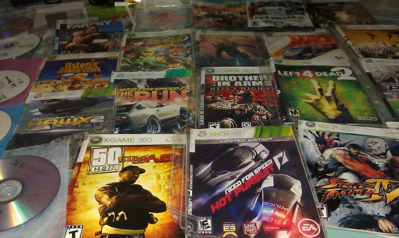 Xbox 360 slim 250GB banyak bonus game
