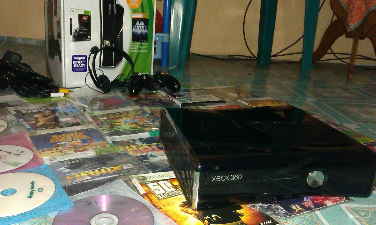 Xbox 360 slim 250GB banyak bonus game