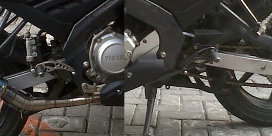 8 Detail Modifikasi Yamaha Vixion Street Fighter Full Hitam Doff