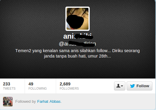 FARHAT ABBASS capres yg gemar follow akun BB++ di TWITTER &#91;pict++&#93;