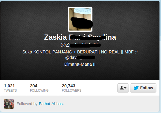 FARHAT ABBASS capres yg gemar follow akun BB++ di TWITTER &#91;pict++&#93;