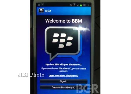 Ini Bocoran Aplikasi BBM ke Android