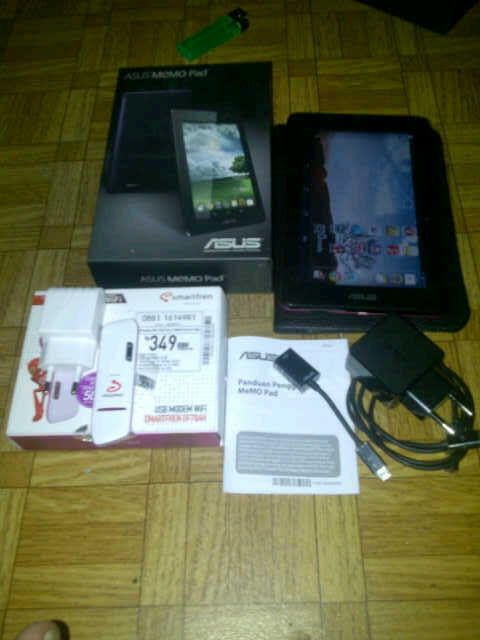 JUAL ASUS ME-172V 8G wifi , DAN MODEM smartfren DF-78AH. SATU PAKET