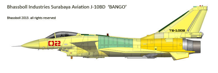 Bhassbol J-10BD 'Bango' pesawat misterius dari Surabaya