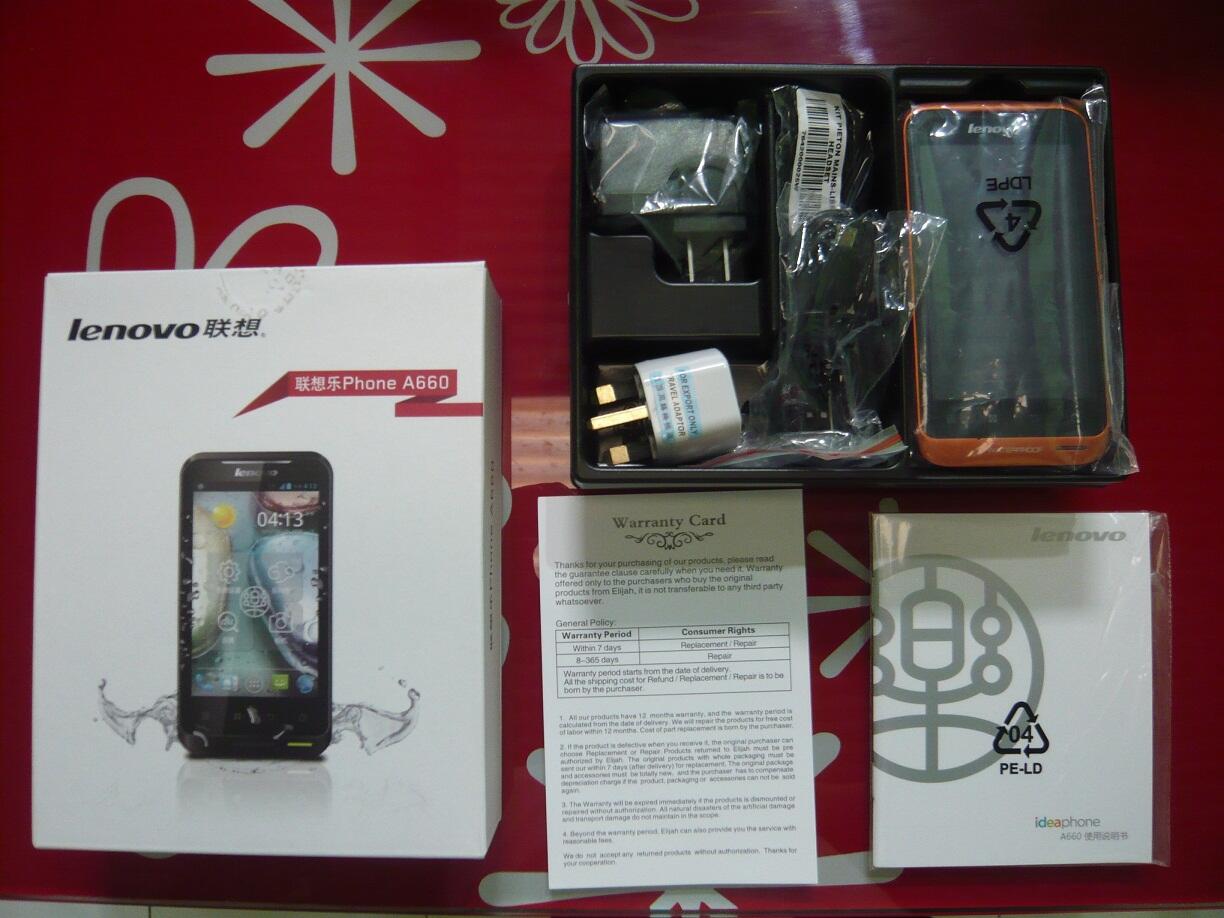 ORIGINAL LENOVO A660 anti air, anti debu dan anti gores, Dual Core 1 ghz
