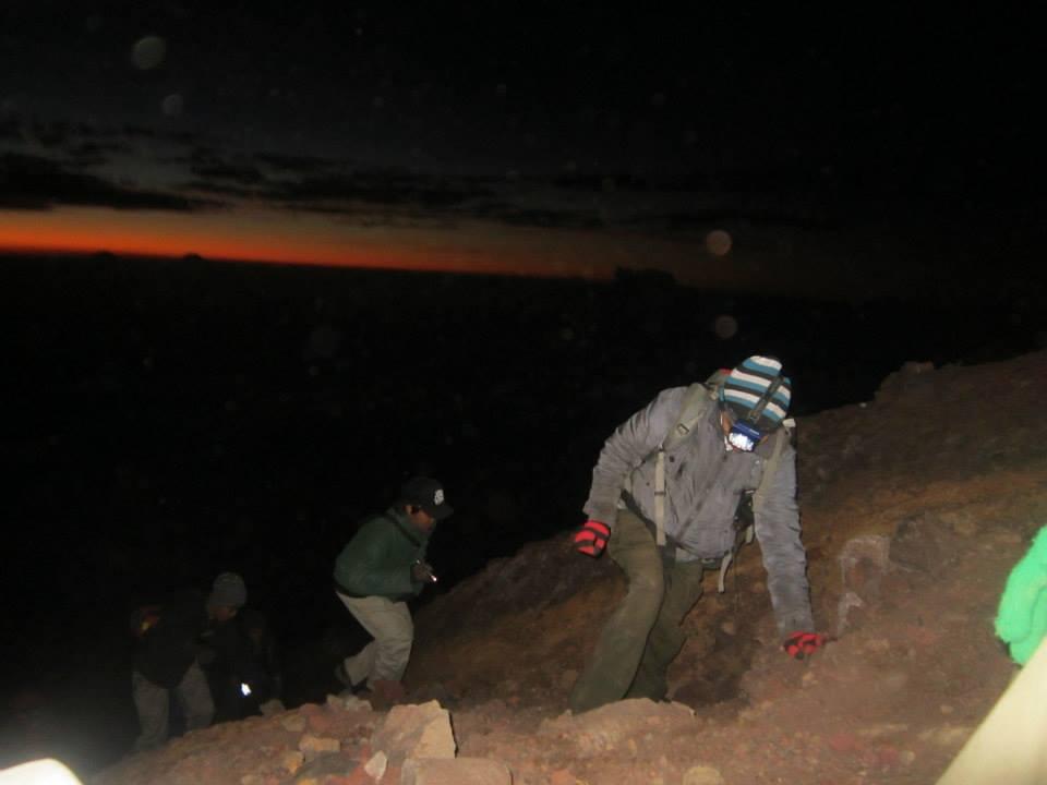 Puncak slamet 17 Agustus 2013