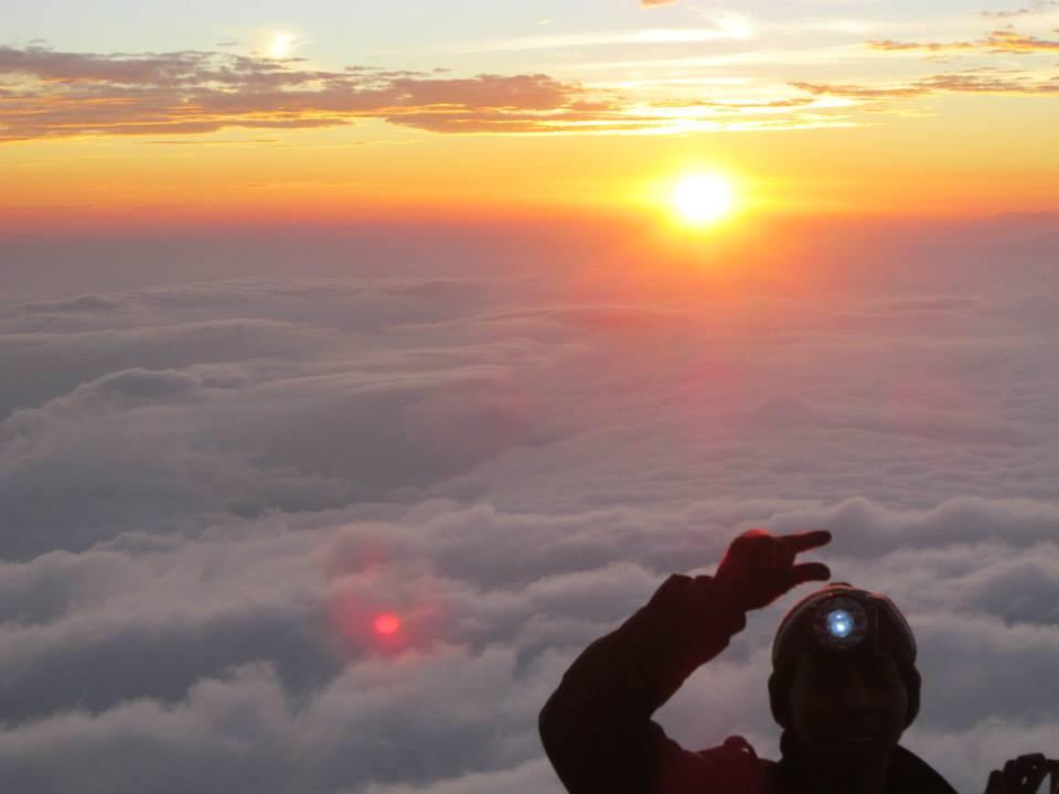 Puncak slamet 17 Agustus 2013