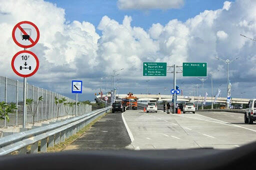 Foto Tol Atas Laut Bali yang sudah 100% rampung