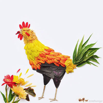 Karya Seni dari Kelopak Bunga