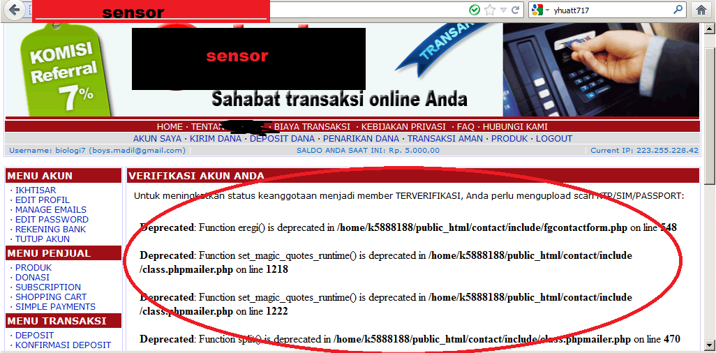 Hati-hati dalam memilih rekening transaksi online anda dengan bonus daftar yang besar