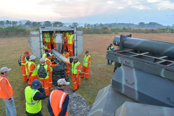 (foto) Uji Coba Peluncuran Roket RX2020