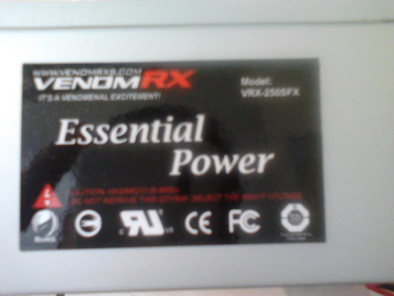 PSU / POWER SUPPLY VENOM 250W SFX MINI ITX ESSENTIAL POWER