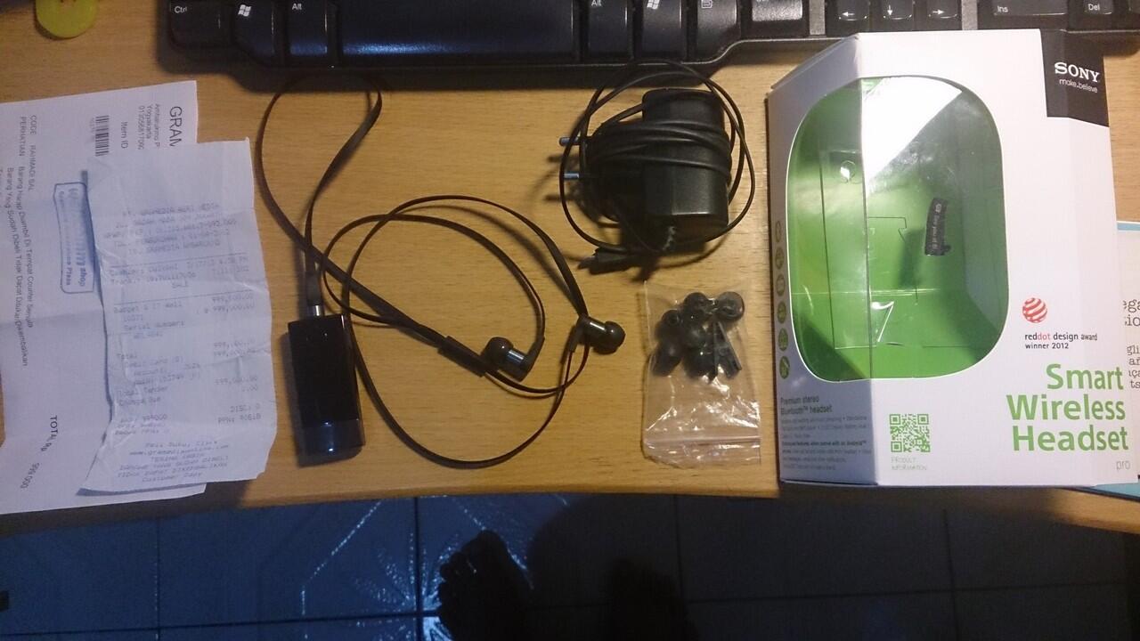 Jual Sony Bluetooth Headset Stereo MW1 Black