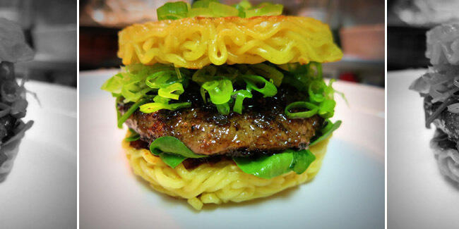 Enaknya Burger Mie Ramen