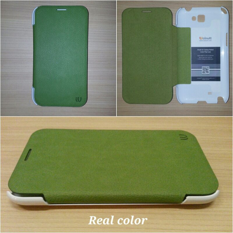 CASING SAMSUNG NOTE 2 WALNUTT HIJAU