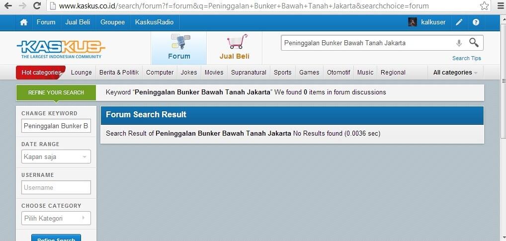 Peninggalan Bunker Bawah Tanah Jakarta