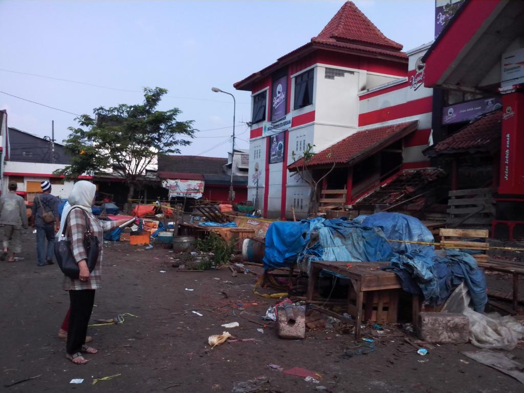 Pasca kebakaran Pasar Induk Cianjur, Jawa Barat