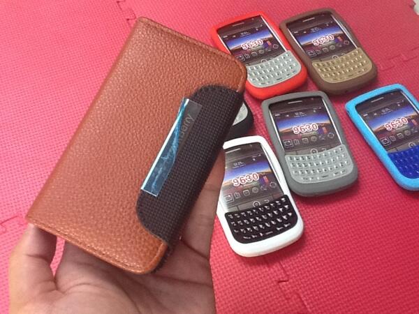 Jelly wallet leather case blackberry tour 9630 / essex 9650