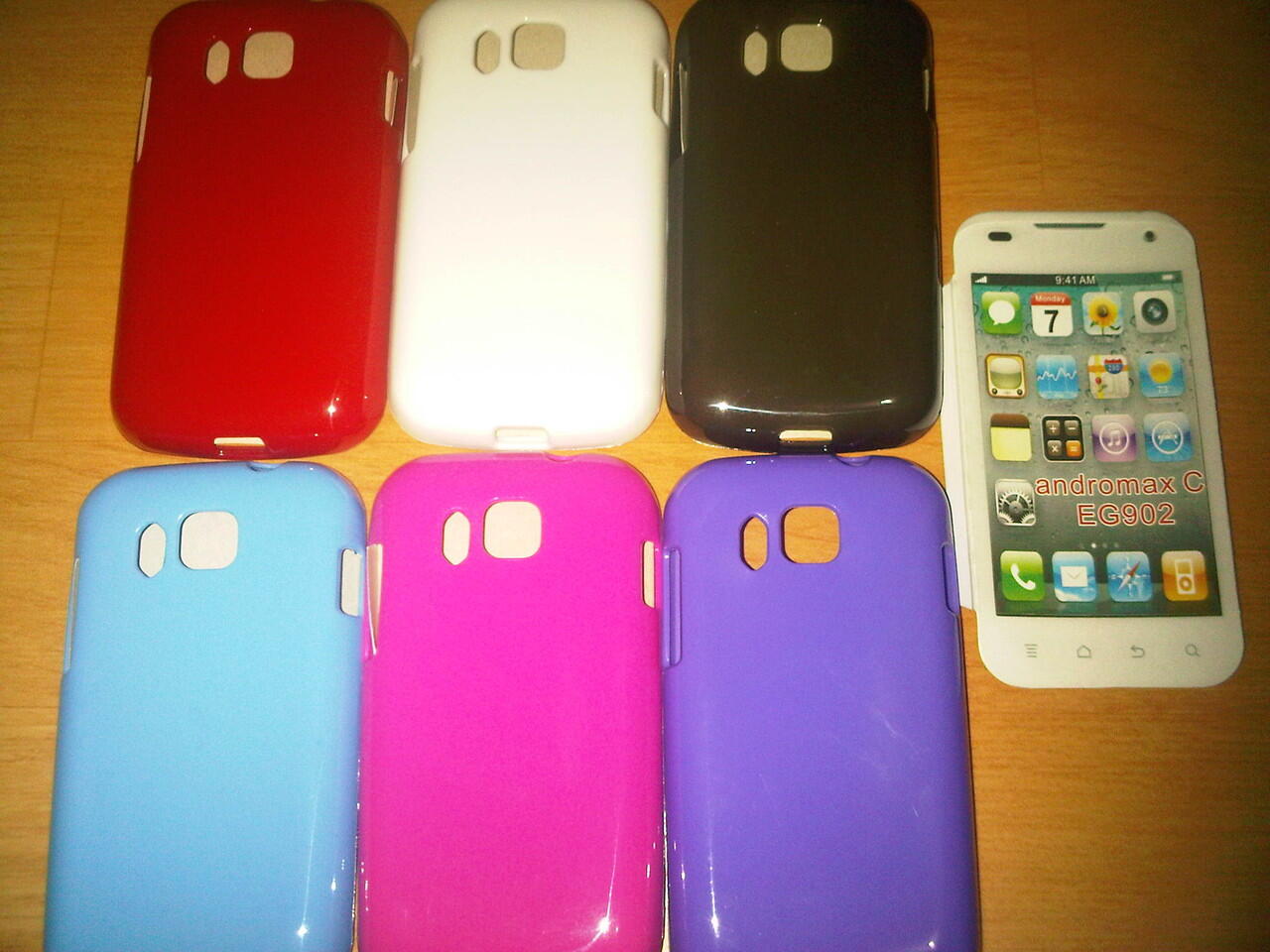 Accessories Andromax V, Andromax C, Andromax U, Andromax I ~ Flipcover & Silicon Case