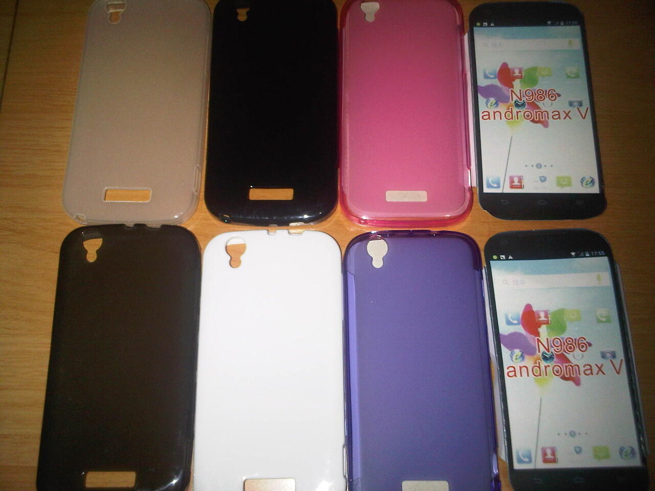 Accessories Andromax V, Andromax C, Andromax U, Andromax I ~ Flipcover & Silicon Case
