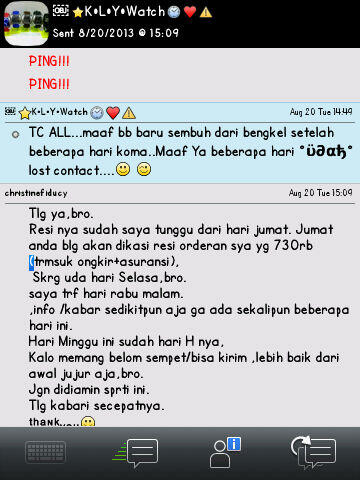 CWE ANE KENA TIPU GAN :( (ID KASKUS : tokojammurah, ID T*K* B*G*S : DSEVENCOM)