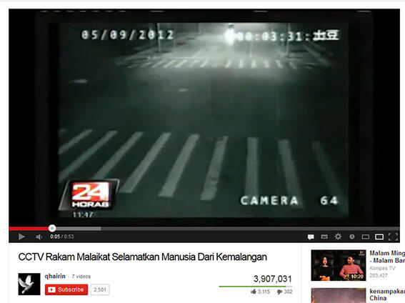 TERNYATA CCTV Rekaman Malaikat Selamatkan Manusia itu cuma PROMO