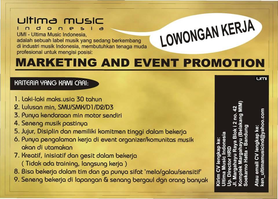 UMI - Ultima Music Indonesia... Diliat dulu Gan, :D