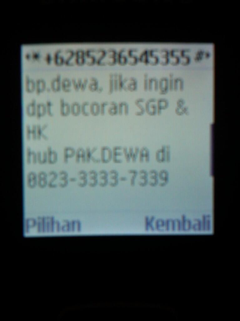 SMS yang masuk tadi malam di hp ane (Share)