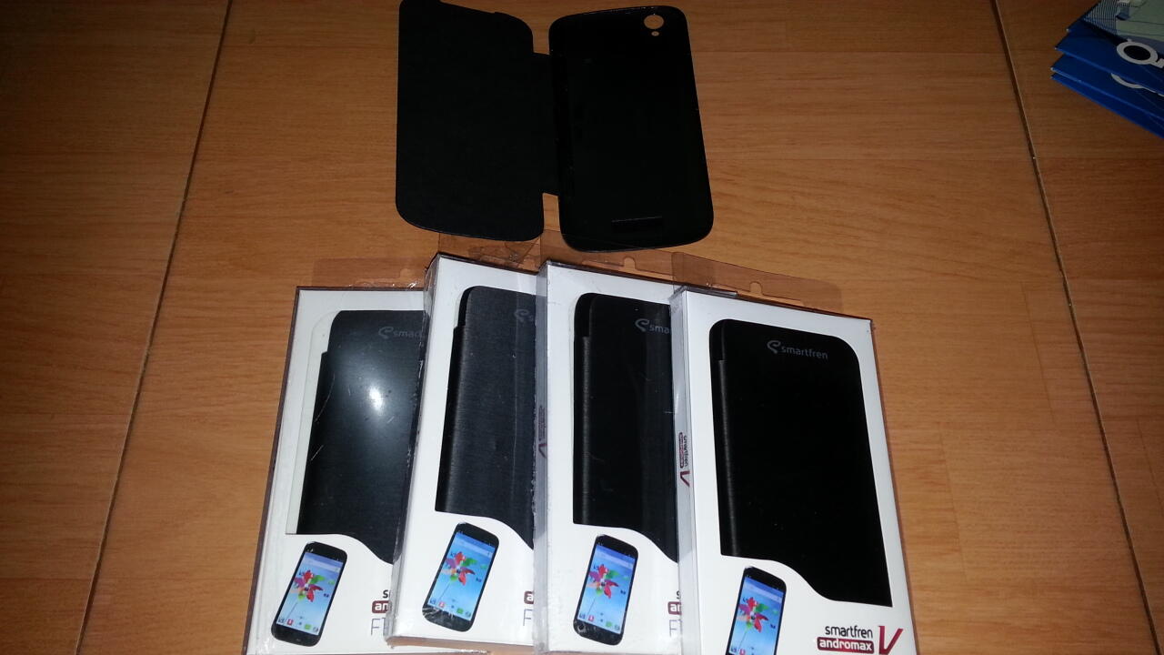 Flipcover & Screenguard Andromax V harga grosir