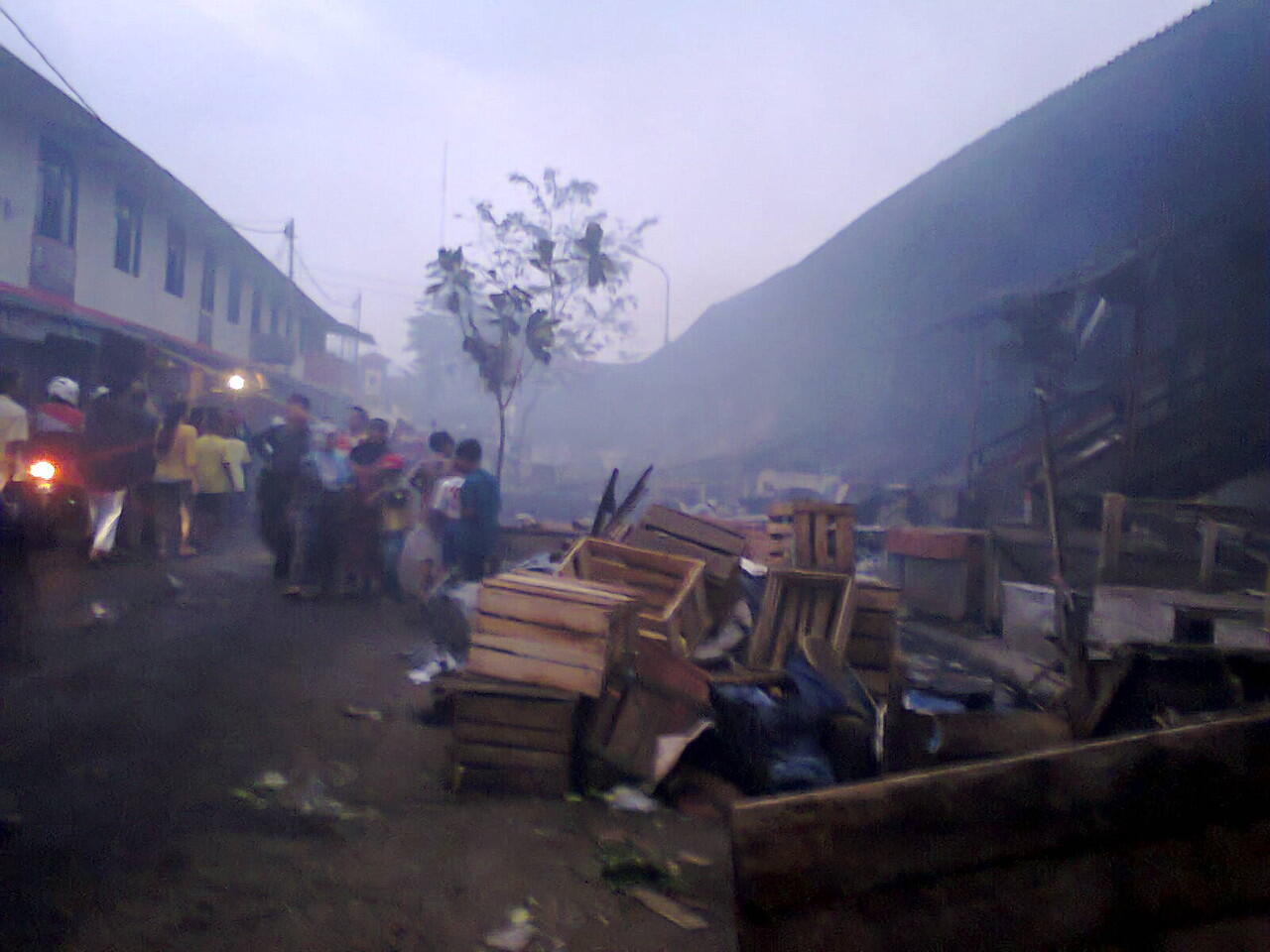 Kebakaran Pasar Induk Cianjur Selasa (27/8/2013)