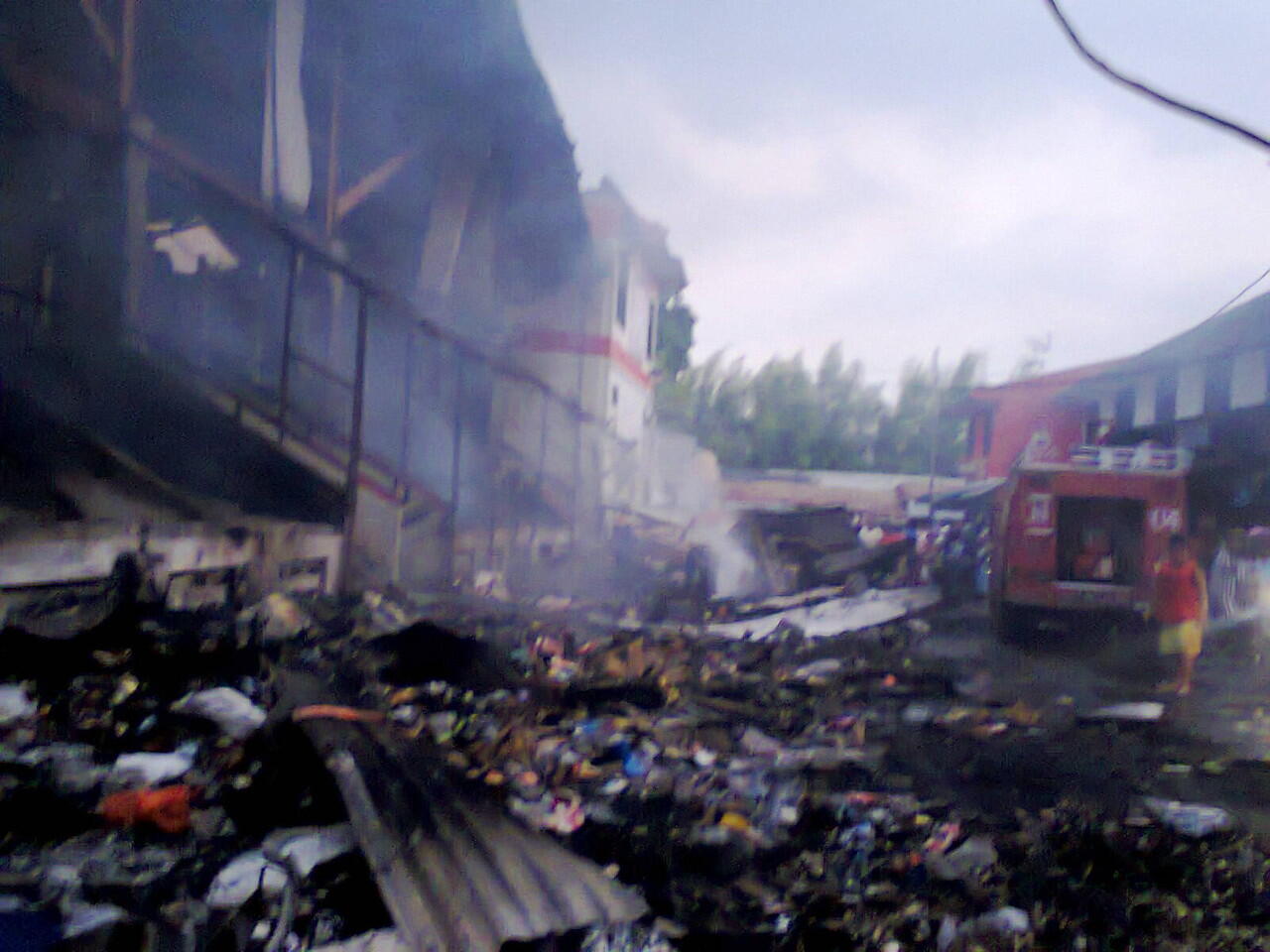 Kebakaran Pasar Induk Cianjur Selasa (27/8/2013)