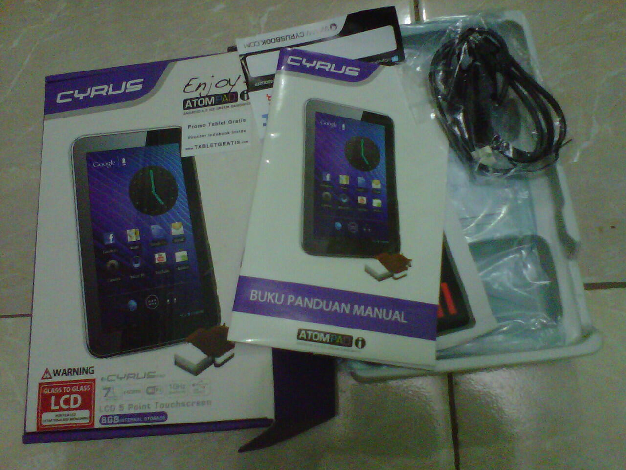 JUAL CYRUS ATOMPAD 8Gb (Kondisi LCD Rusak)